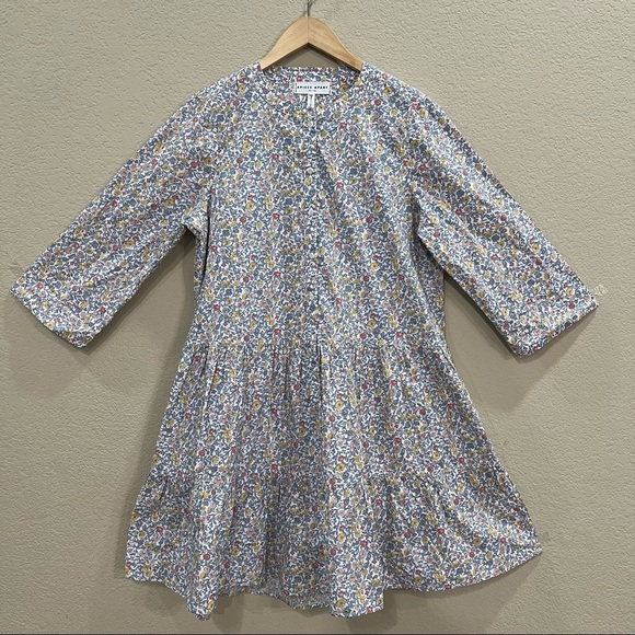 APIECE APART Maurino Floral Drop Waist Mini Dress in Sweet Multi Sz M Luxury EUC - Picture 4 of 12